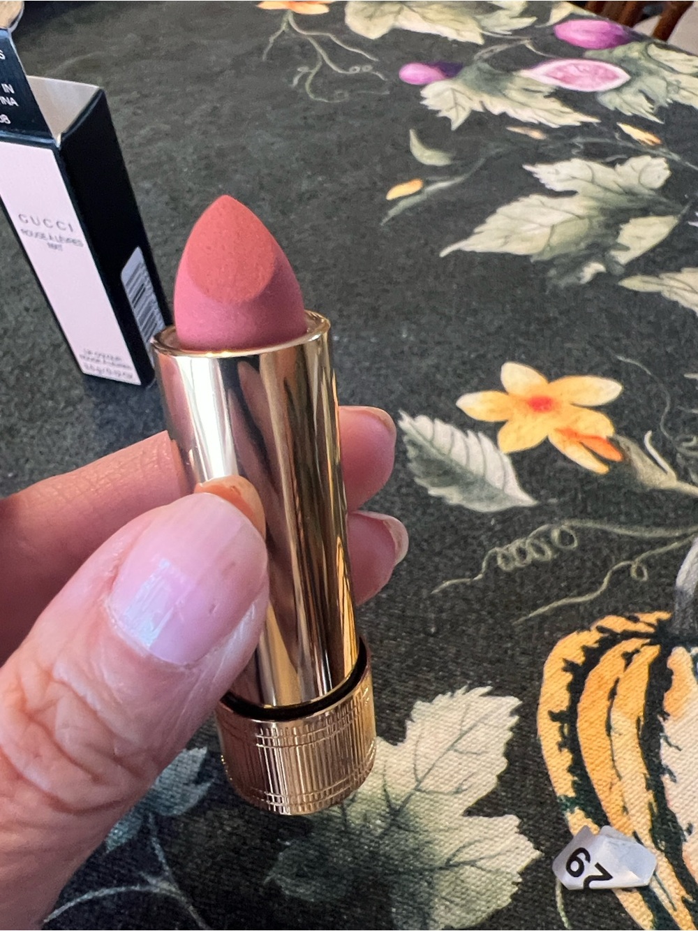 New in box Gucci Matte Lipstick in Gold Case — Nude Pink Shade